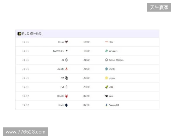 EPL S23揭幕战:Senzu首秀对阵Liquid,3DMAX迎战paiN